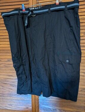 Kenneth‎ Cole NWT Tech Cargo Shorts Black Size 48